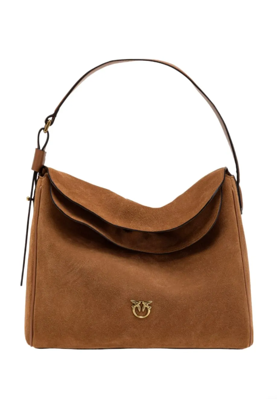 BIG LEAF BAG HOBO IN TUMBLED LEATHER — фото 1