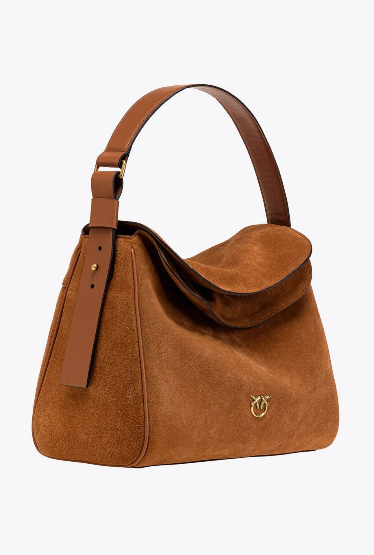 BIG LEAF BAG HOBO IN TUMBLED LEATHER — фото 3