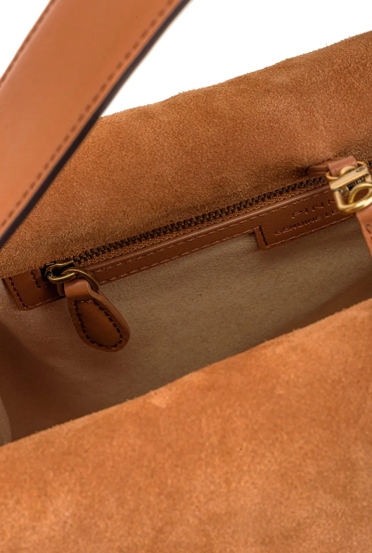 BIG LEAF BAG HOBO IN TUMBLED LEATHER — фото 4