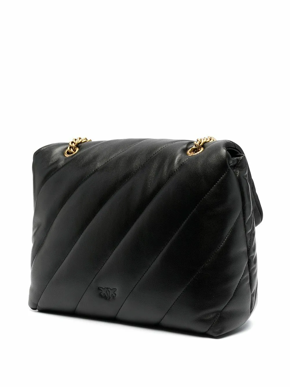 BIG LOVE BAG PUFF MAXI QUILT — black gold — фото 5