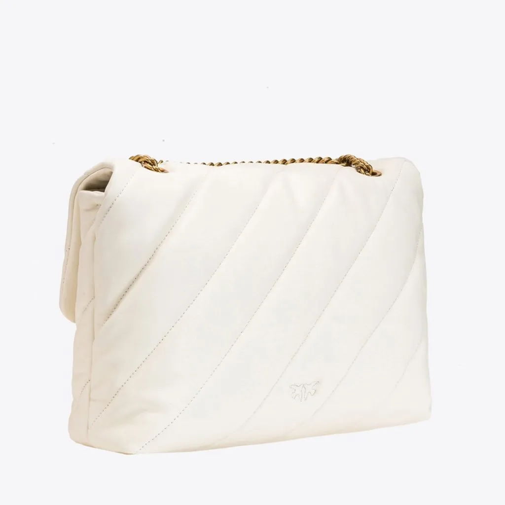 BIG LOVE BAG PUFF MAXI QUILT — white — фото 3