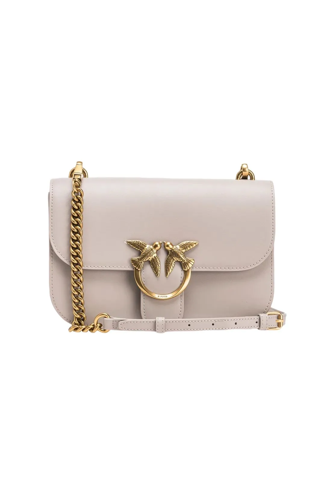 CLASSIC LOVE BAG BELL SIMPLY — penguin grey-antique gold