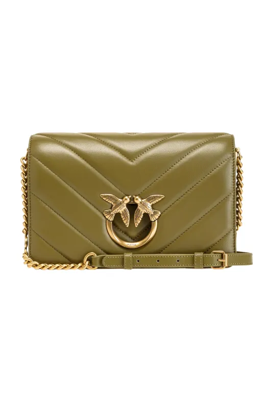 CLASSIC LOVE BAG CLICK BIG CHEVRON — green