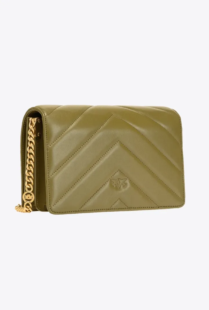 CLASSIC LOVE BAG CLICK BIG CHEVRON — green