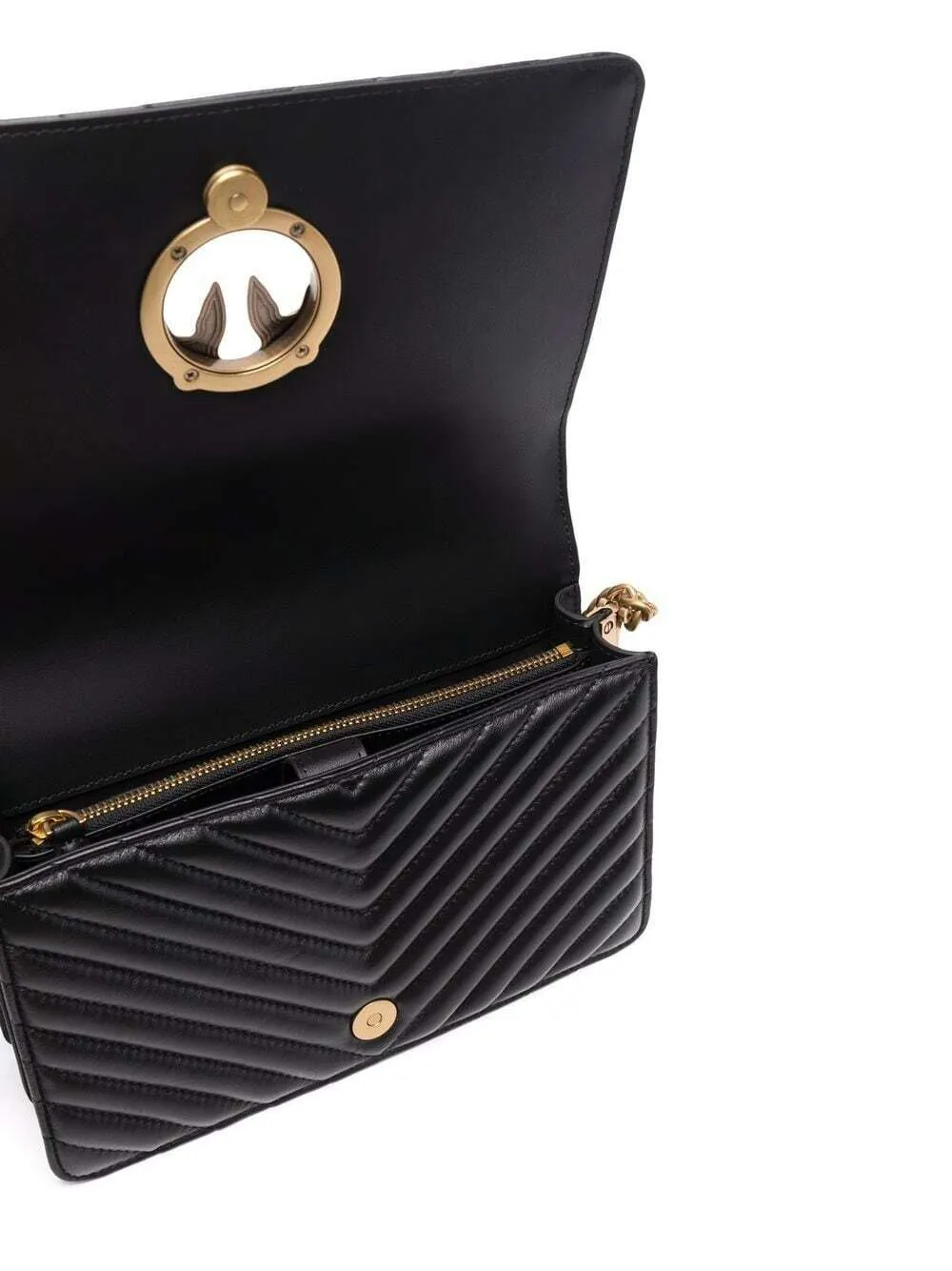 CLASSIC LOVE BAG CLICK CHEVRON — black — фото 5
