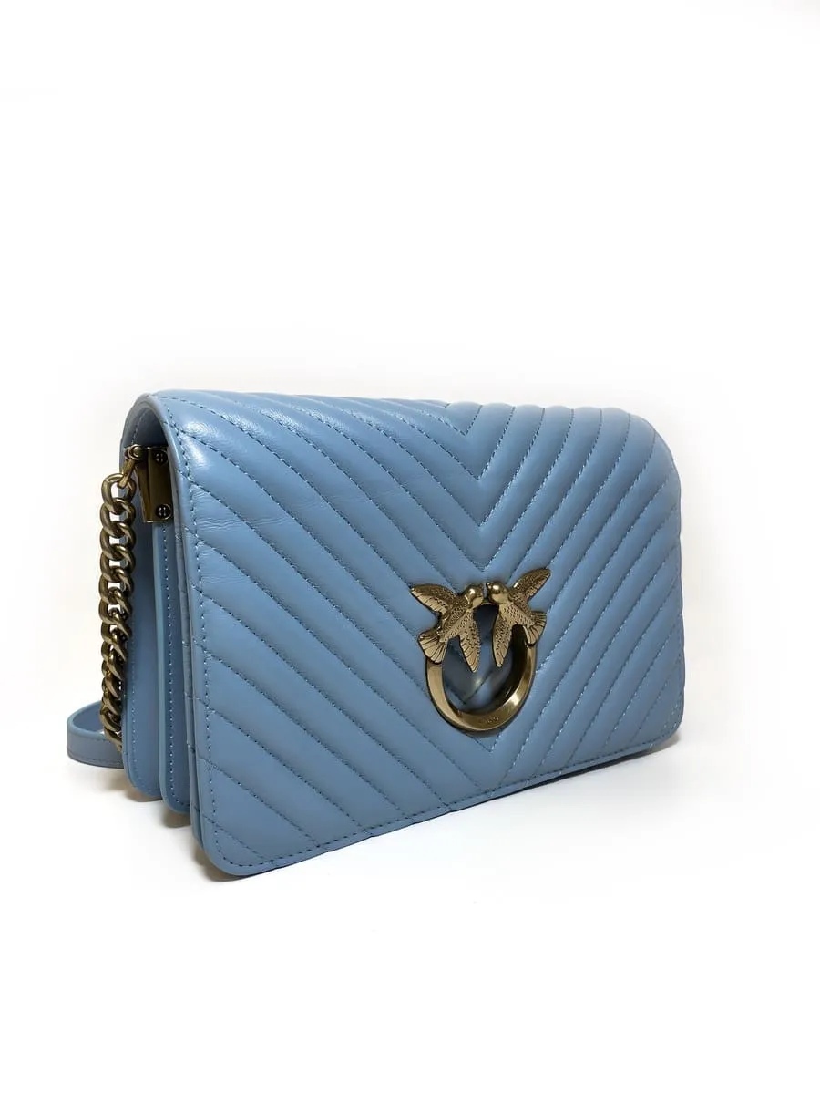 CLASSIC LOVE BAG CLICK CHEVRON — blue — фото 4