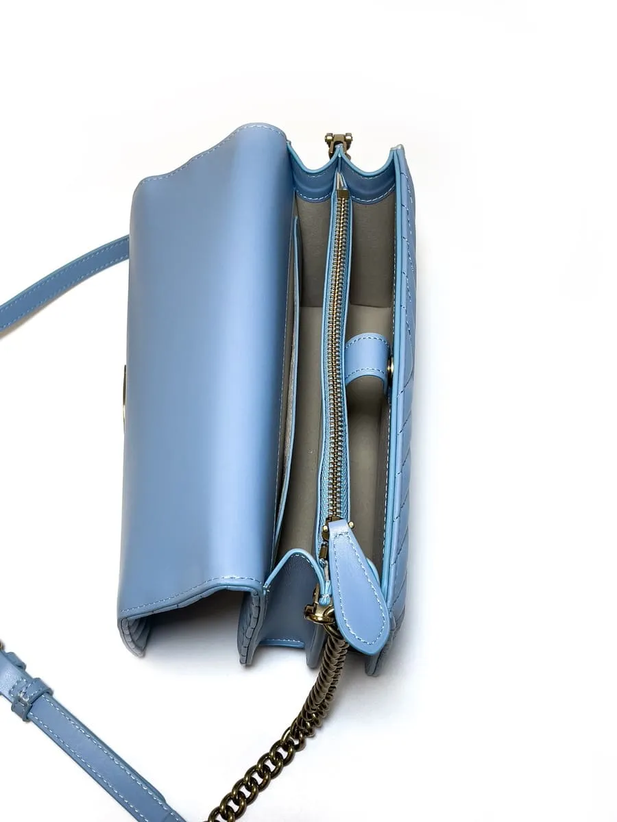 CLASSIC LOVE BAG CLICK CHEVRON — blue — фото 5