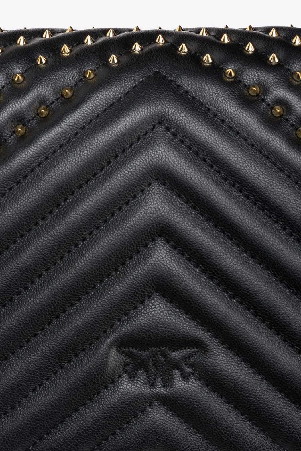 CLASSIC LOVE BAG CLICK CHEVRON STUDS — black-antique gold — фото 4