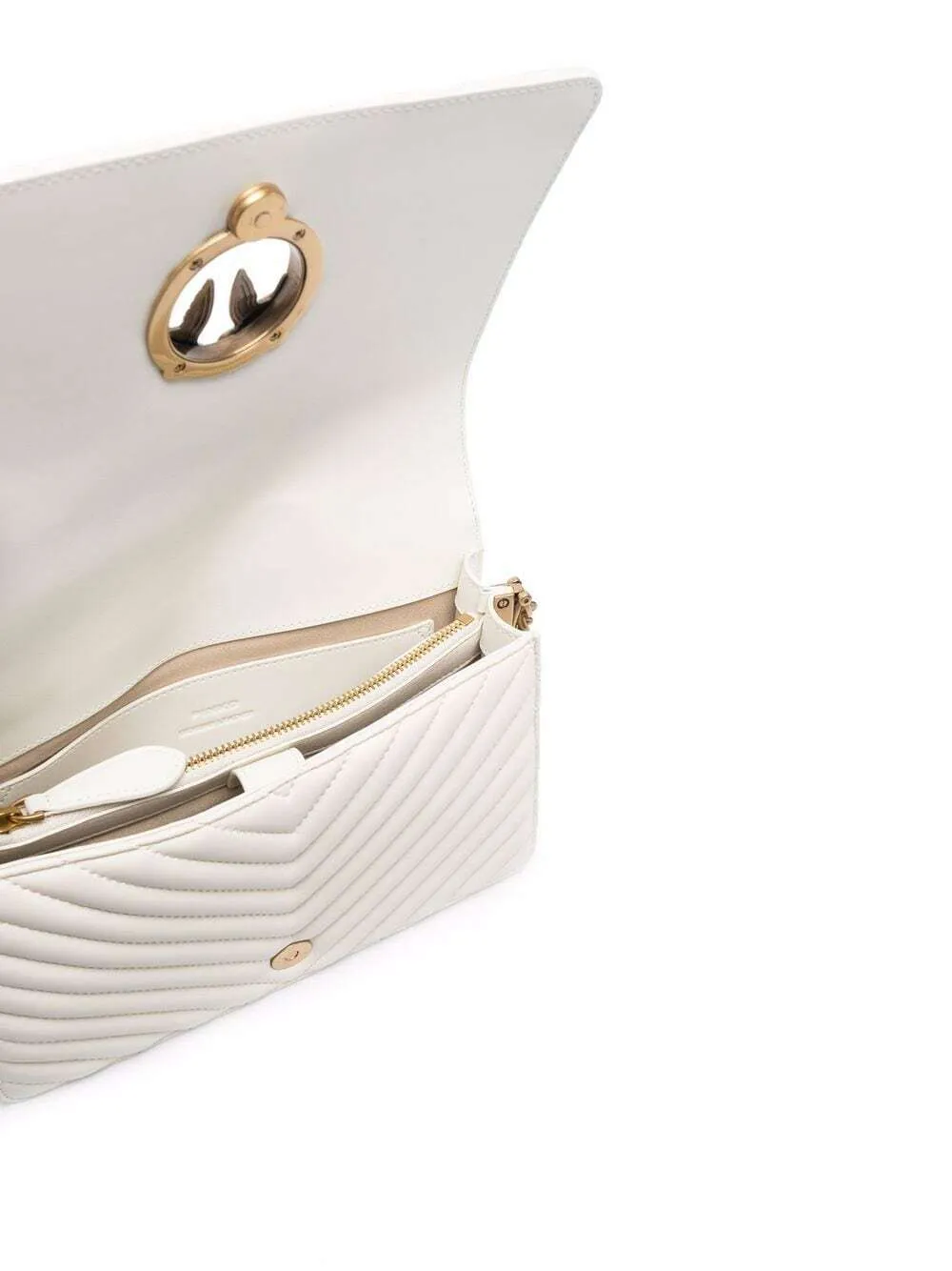 CLASSIC LOVE BAG CLICK CHEVRON — white — фото 5