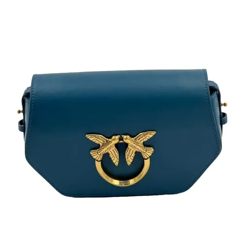 CLASSIC LOVE BAG CLICK EXAGON SIMPLY — blue/antique gold