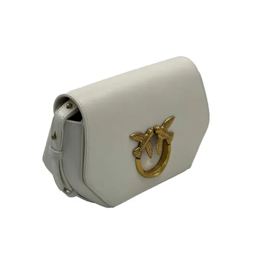 CLASSIC LOVE BAG CLICK EXAGON SIMPLY — white / antique gold