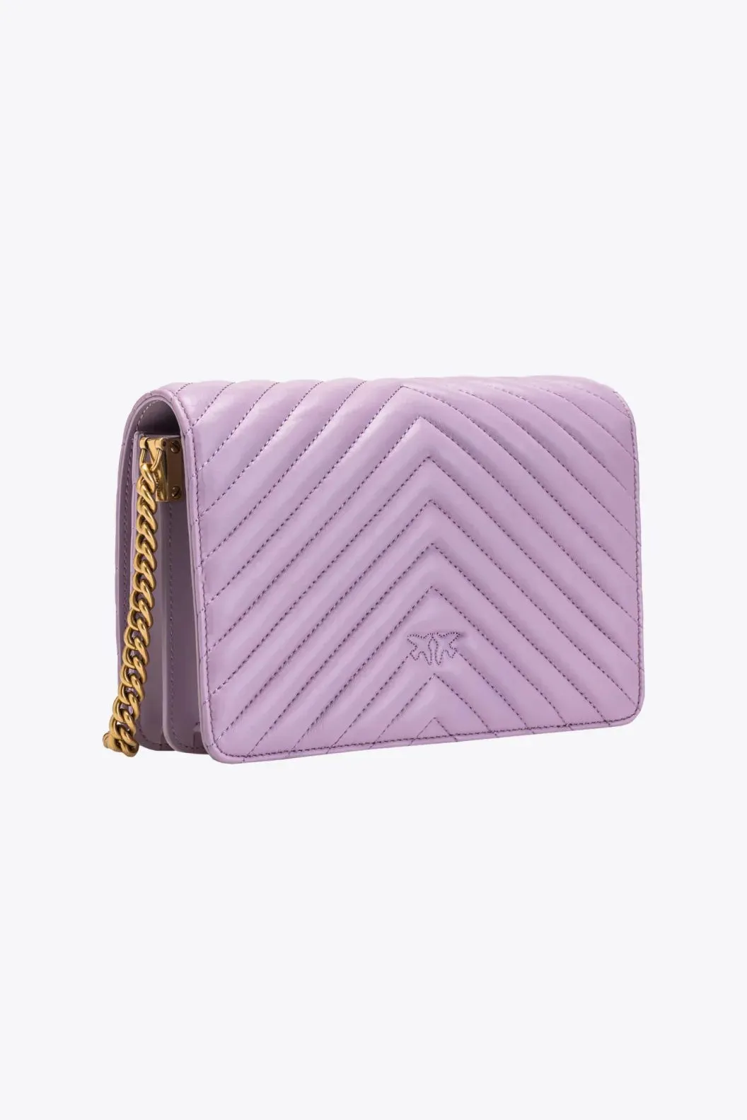 CLASSIC LOVE BAG CLICK V QUILT — iris-antique gold