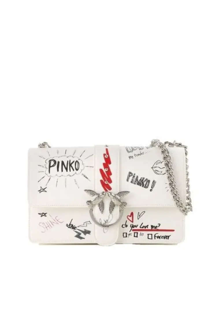 CLASSIC LOVE BAG GRAFFITI SHOULDER — white