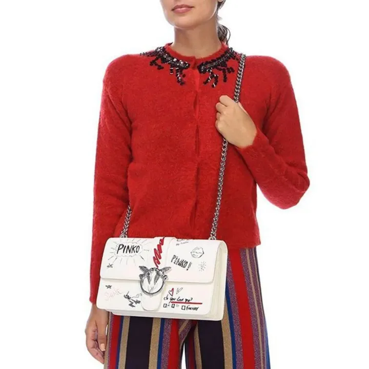 CLASSIC LOVE BAG GRAFFITI SHOULDER — white