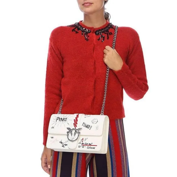 CLASSIC LOVE BAG GRAFFITI SHOULDER — white