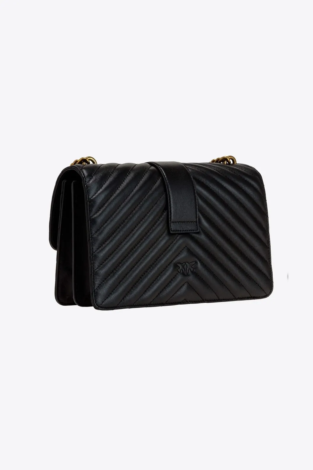 CLASSIC LOVE BAG ICON CHEVRON — black-antique gold — фото 3