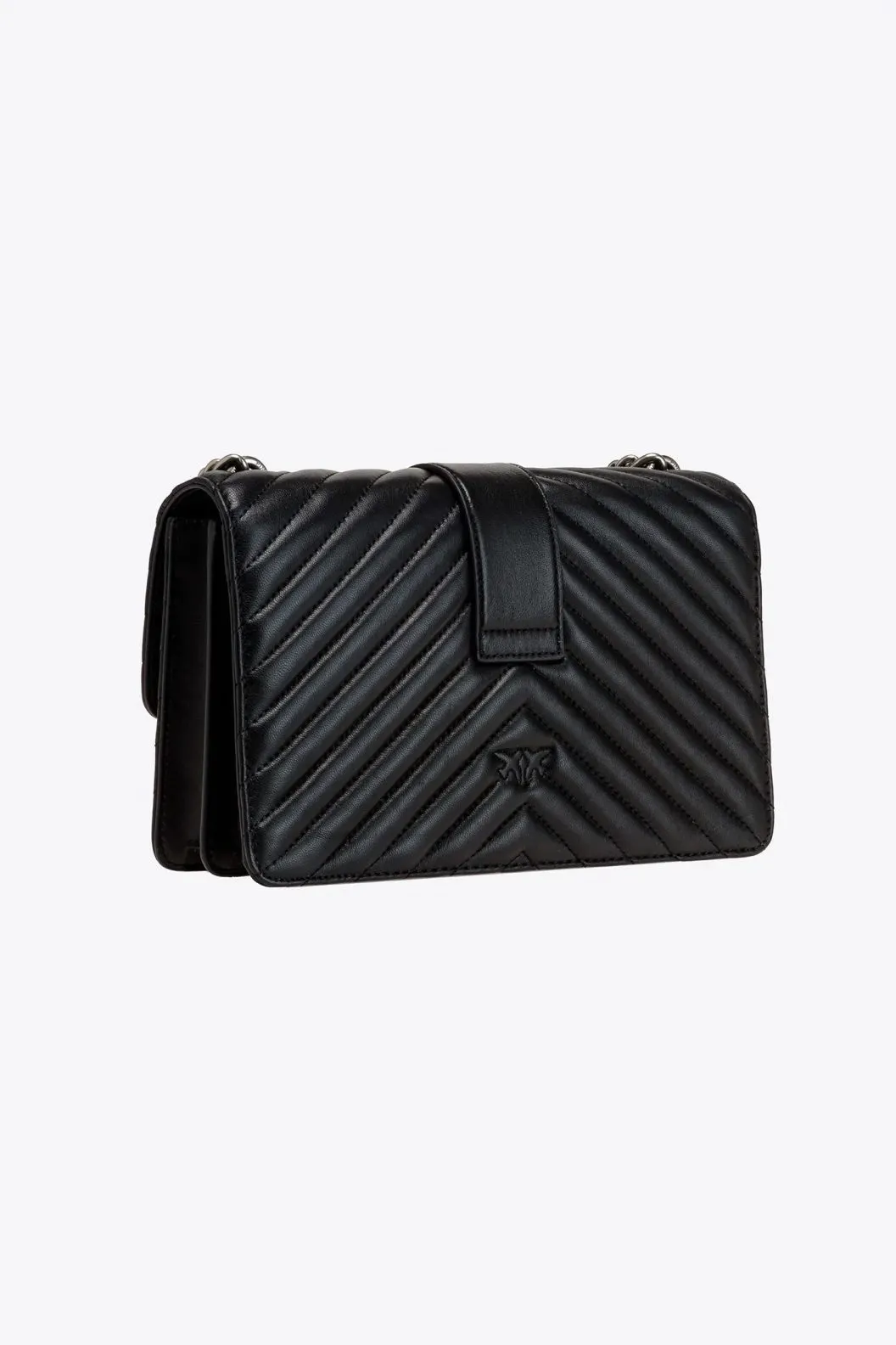 CLASSIC LOVE BAG ICON CHEVRON — black-old silver — фото 3