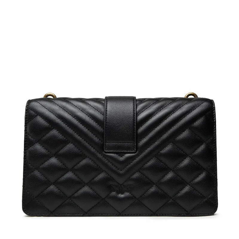 CLASSIC LOVE BAG ICON V QUILT MIX — black — фото 2