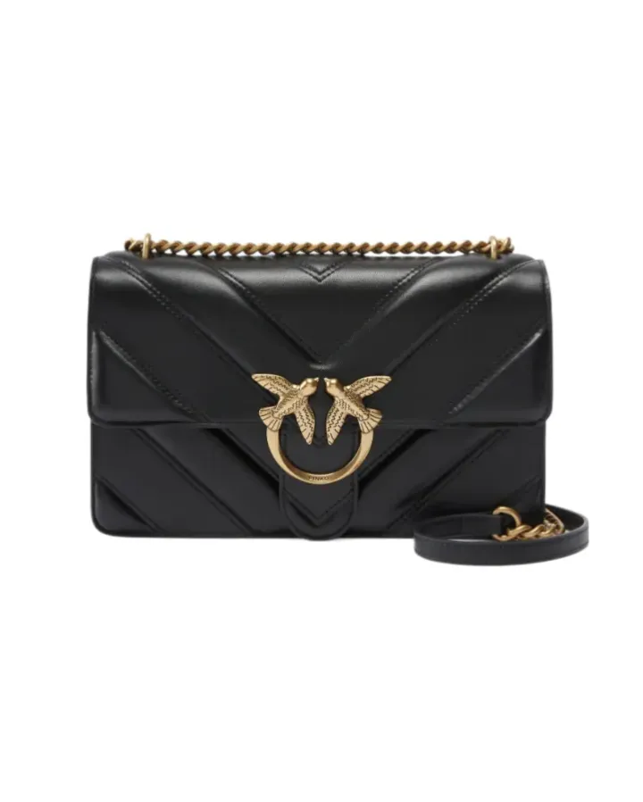 CLASSIC LOVE BAG ONE BIG CHEVRON — black