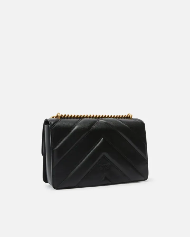CLASSIC LOVE BAG ONE BIG CHEVRON — black