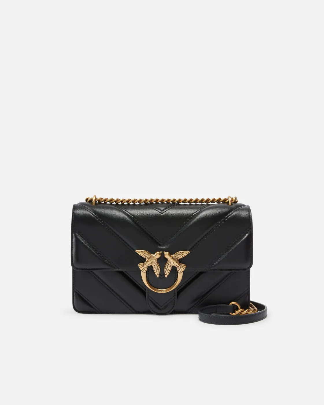 CLASSIC LOVE BAG ONE BIG CHEVRON — black — фото 5