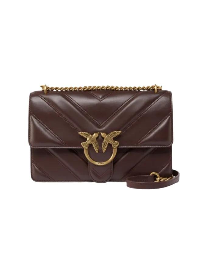 CLASSIC LOVE BAG ONE BIG CHEVRON — bordeaux