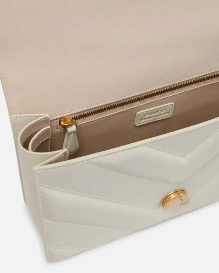 CLASSIC LOVE BAG ONE BIG CHEVRON — white