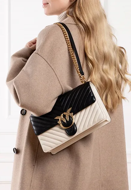CLASSIC LOVE BAG ONE CHEVRON — double colour