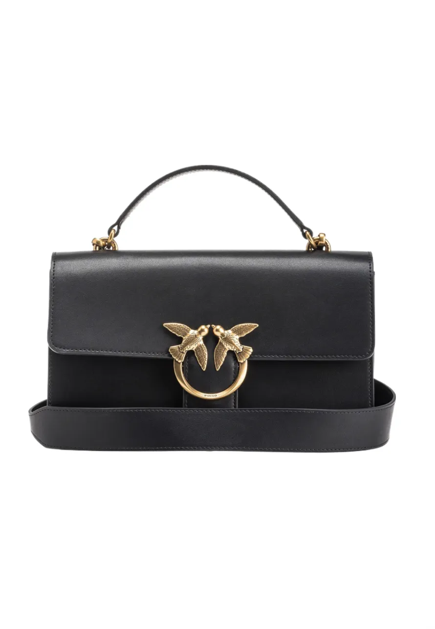 CLASSIC LOVE BAG ONE LIGHT — black/gold