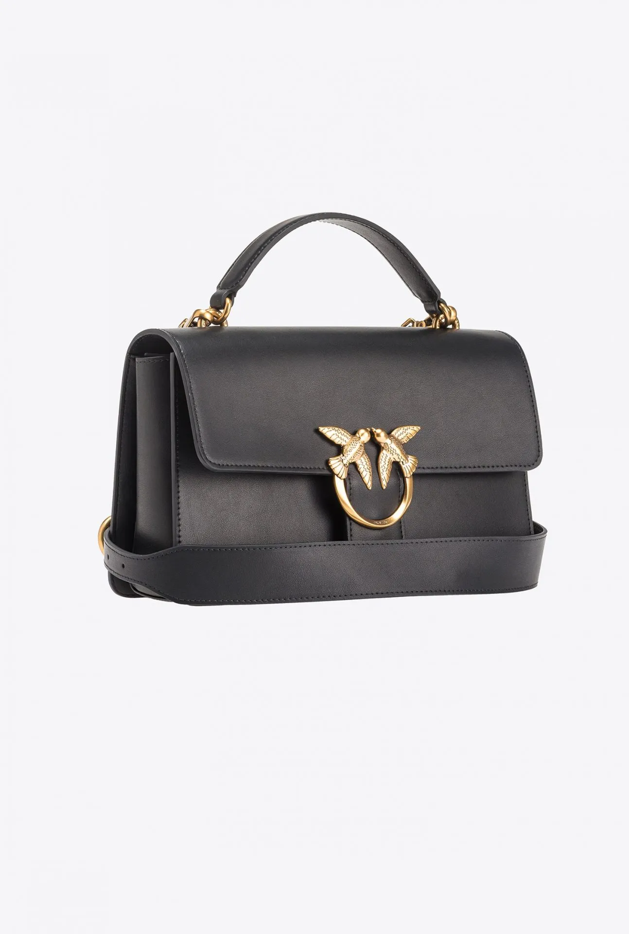 CLASSIC LOVE BAG ONE LIGHT — black/gold — фото 4