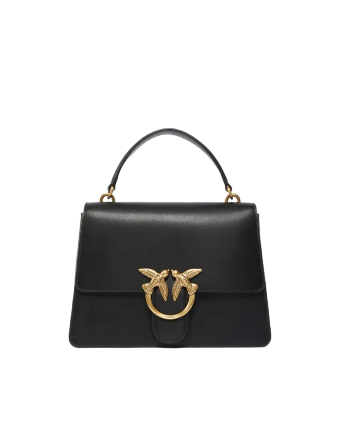 CLASSIC LOVE BAG ONE TOP HANDLE LIGHT SIMPLY — black-antique gold