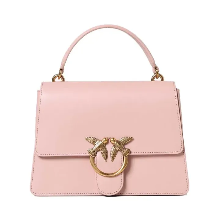 CLASSIC LOVE BAG ONE TOP HANDLE LIGHT SIMPLY — Powder/Gold