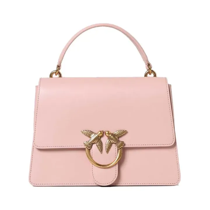 CLASSIC LOVE BAG ONE TOP HANDLE LIGHT SIMPLY — Powder/Gold