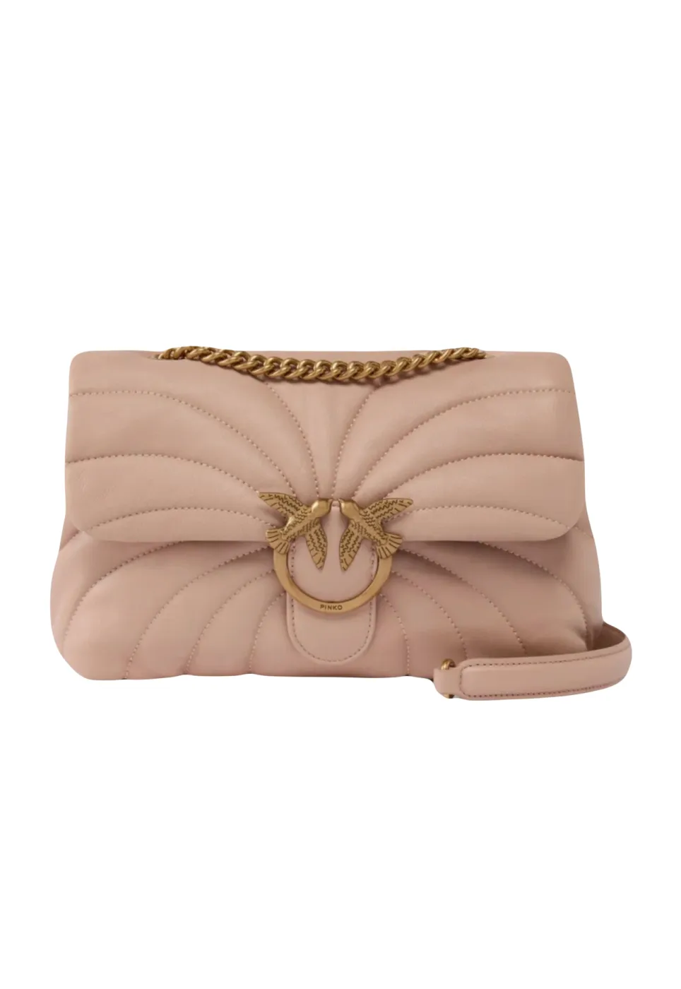 CLASSIC LOVE BAG PUFF LARGE BUTTERFLY QUILT — pink