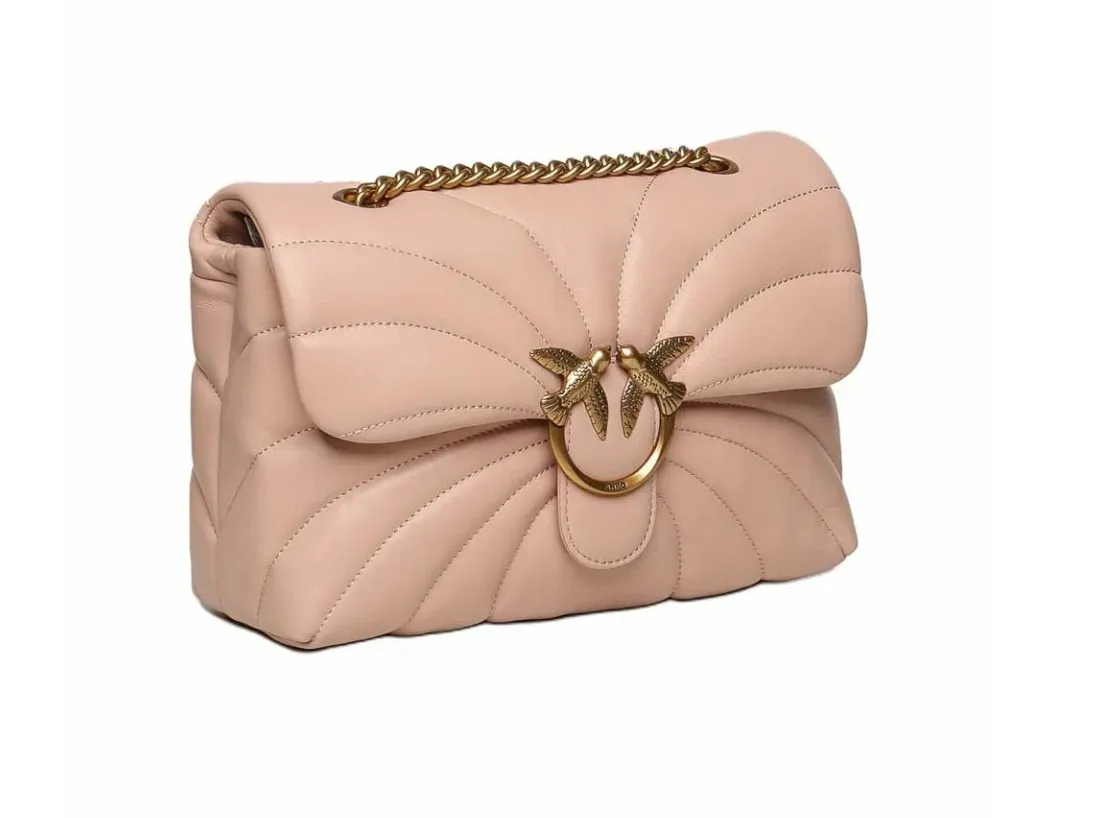 CLASSIC LOVE BAG PUFF LARGE BUTTERFLY QUILT — pink — фото 3