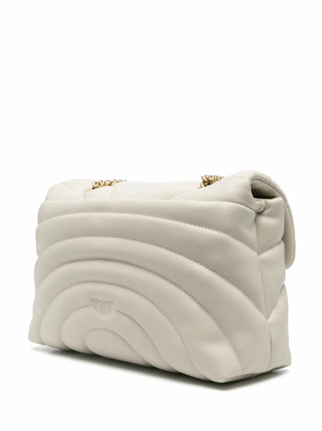 CLASSIC LOVE BAG PUFF LARGE BUTTERFLY QUILT — white — фото 3