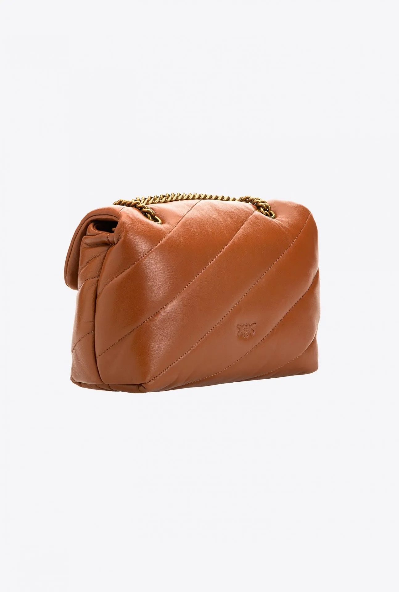 CLASSIC LOVE BAG PUFF MAXI QUILT — brown gold — фото 4
