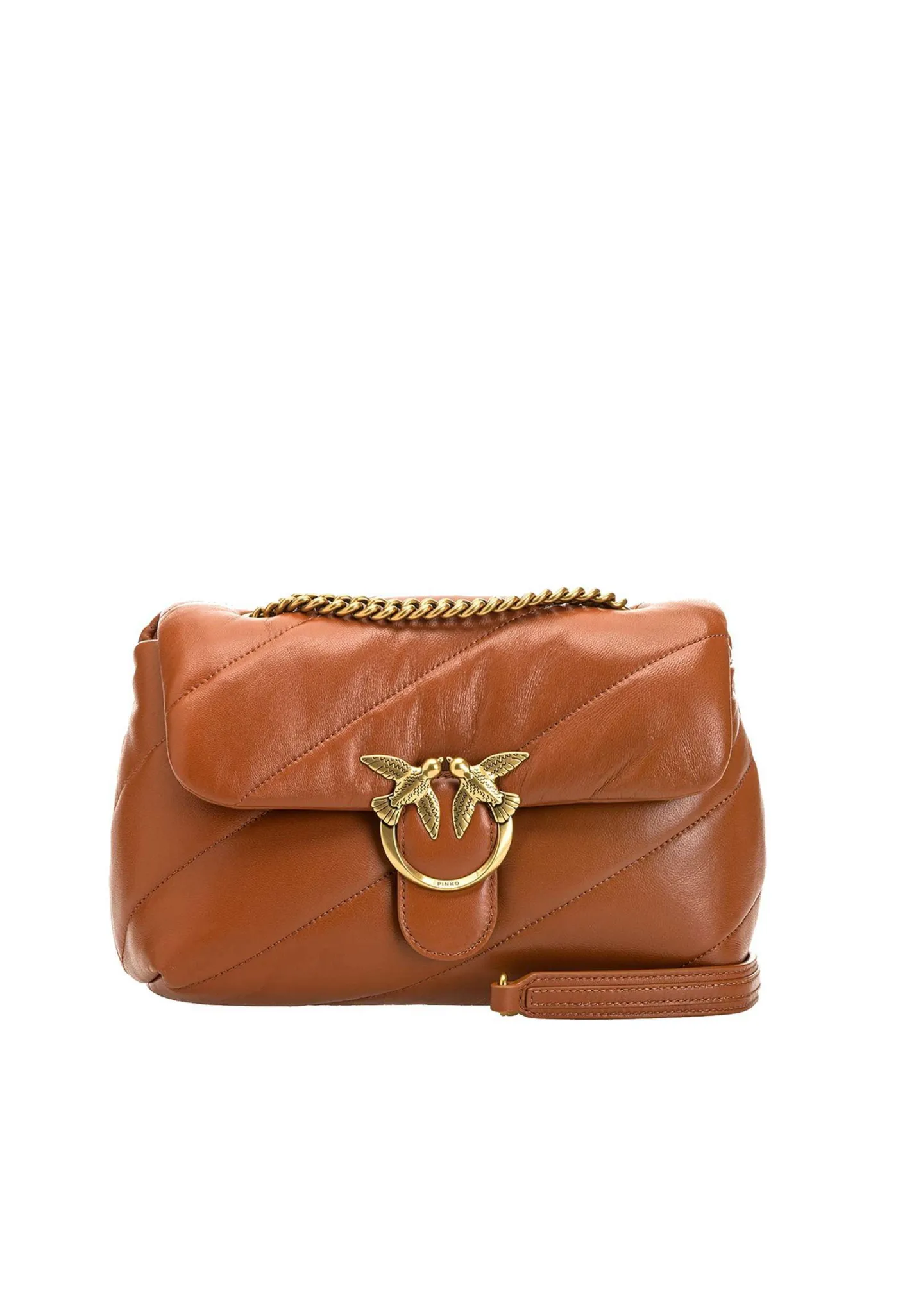 CLASSIC LOVE BAG PUFF MAXI QUILT — brown gold — фото 1