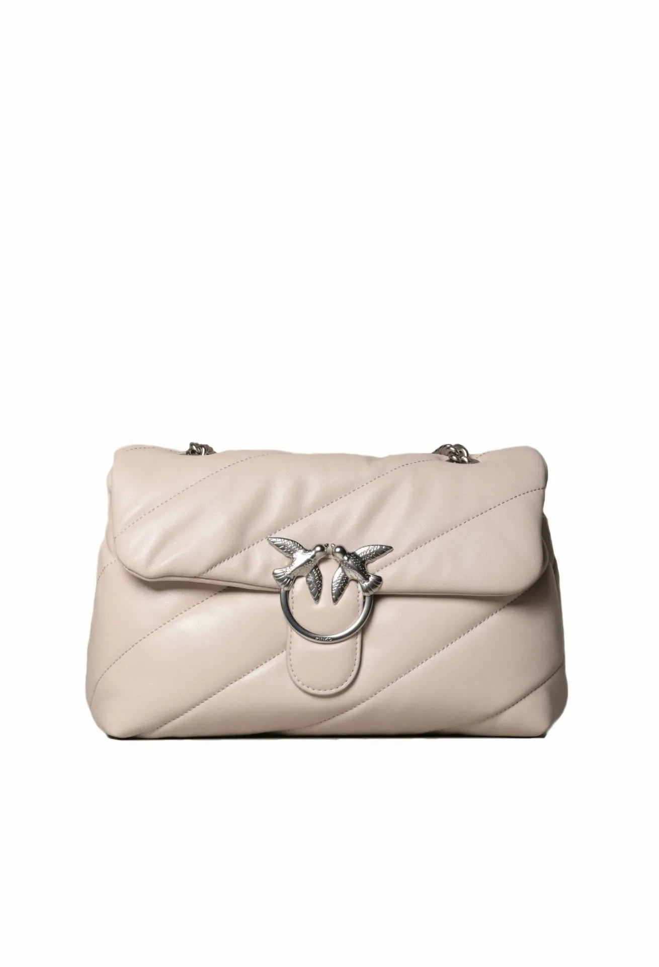 CLASSIC LOVE BAG PUFF MAXI QUILT — creme silver — фото 1