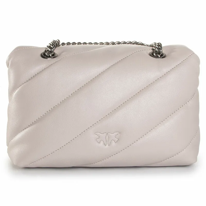 CLASSIC LOVE BAG PUFF MAXI QUILT — creme silver — фото 2