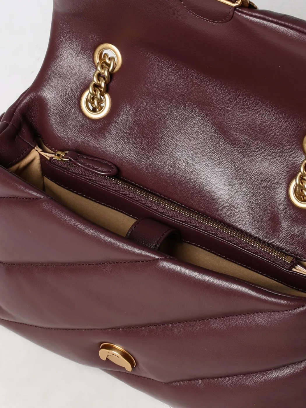 CLASSIC LOVE BAG PUFF MAXI QUILT JEWEL — bordeaux