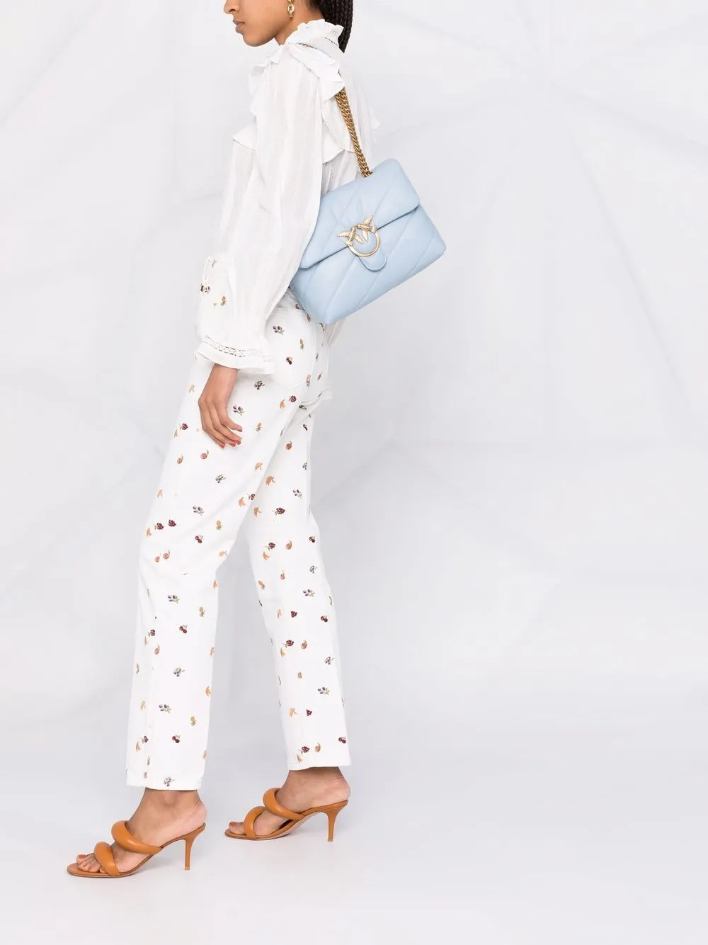 CLASSIC LOVE BAG PUFF MAXI QUILT — light blue