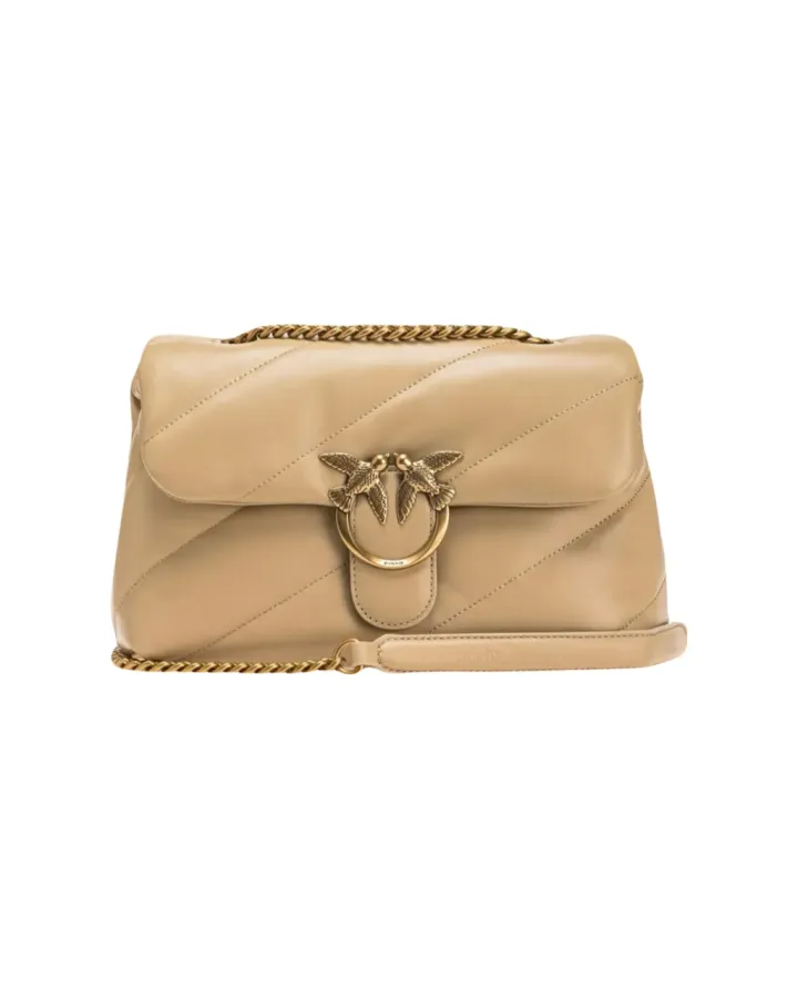 CLASSIC LOVE BAG PUFF MAXI QUILT — sand