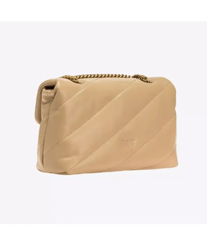 CLASSIC LOVE BAG PUFF MAXI QUILT — sand