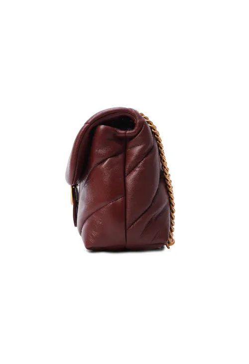 CLASSIC LOVE BAG PUFF QUILT — bordeaux — фото 4