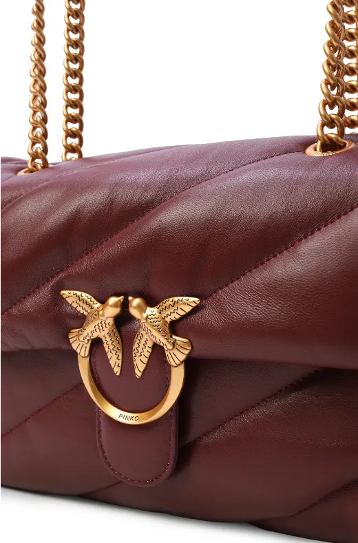CLASSIC LOVE BAG PUFF QUILT — bordeaux — фото 5