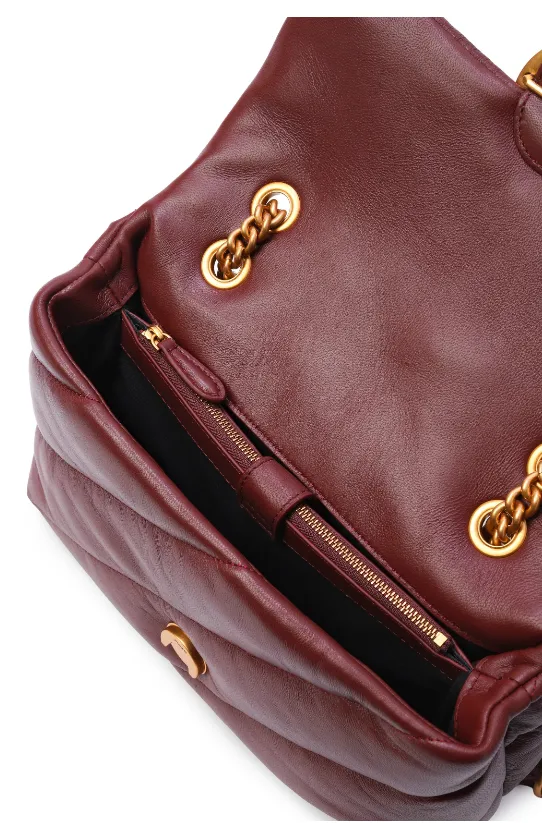 CLASSIC LOVE BAG PUFF QUILT — bordeaux — фото 6