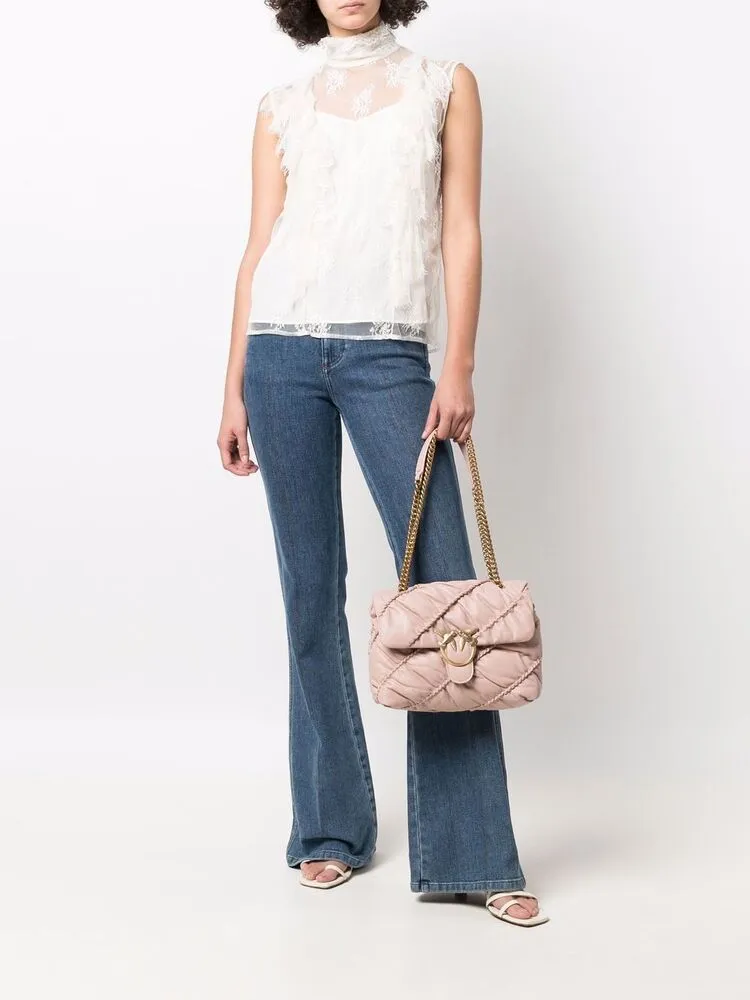 CLASSIC LOVE BAG PUFF RUFFLE — dusty pink