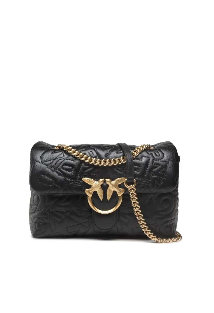 CLASSIC LOVE BAG PUFF STITCHED LOGO — black