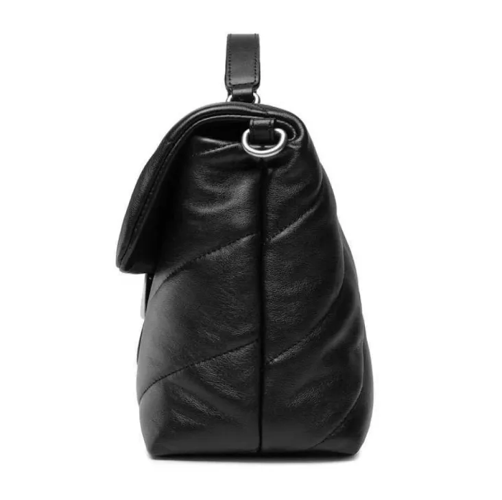 CLASSIC LOVE BAG PUFF TOP HANDLE — black/Silver — фото 4